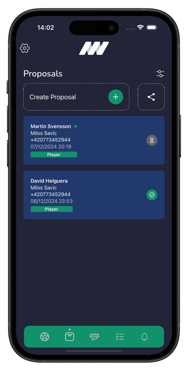 NegotiateWind Proposal Management - Back View